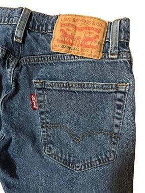 Levi's 502 HI-BALL Men's Blue Denim Jeans with Oversized Red Tab Size 29